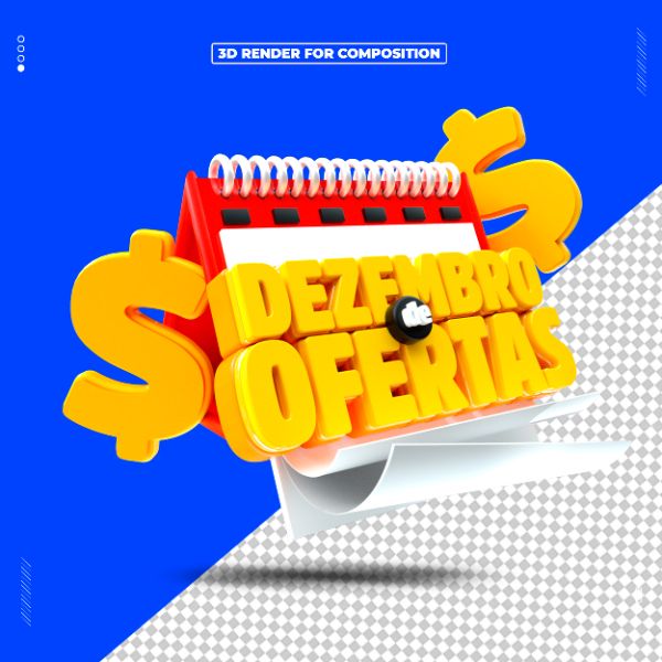 SELO 3D DEZEMBRO DE OFERTAS