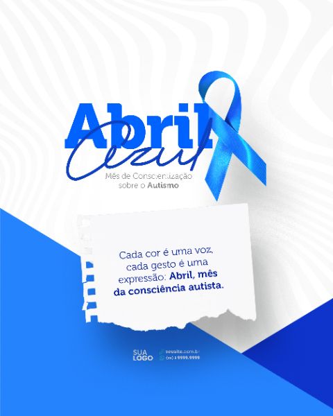 SOCIAL MEDIA - ABRIL AZUL - CADA COR É UMA VOZ