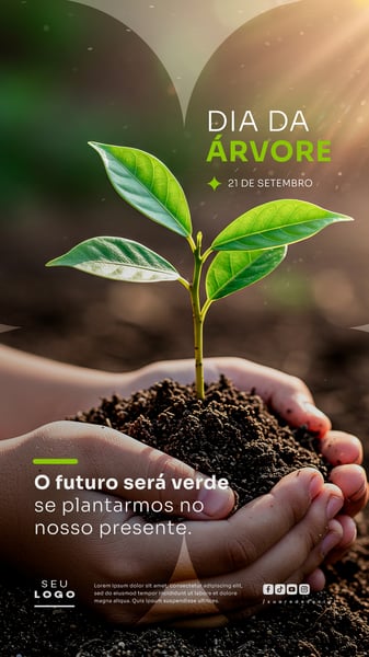DIA DA ÁRVORE 21 DE SETEMBRO SOCIAL MEDIA PSD EDITÁVEL STORY 5