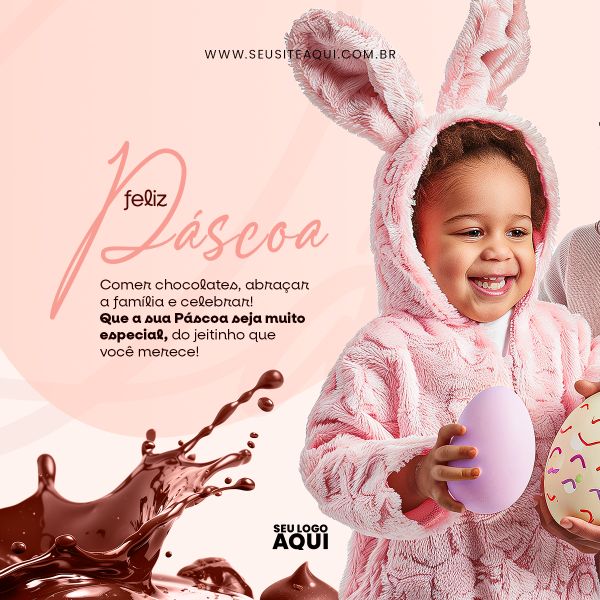 FELIZ PÁSCOA | PSD EDITÁVEL