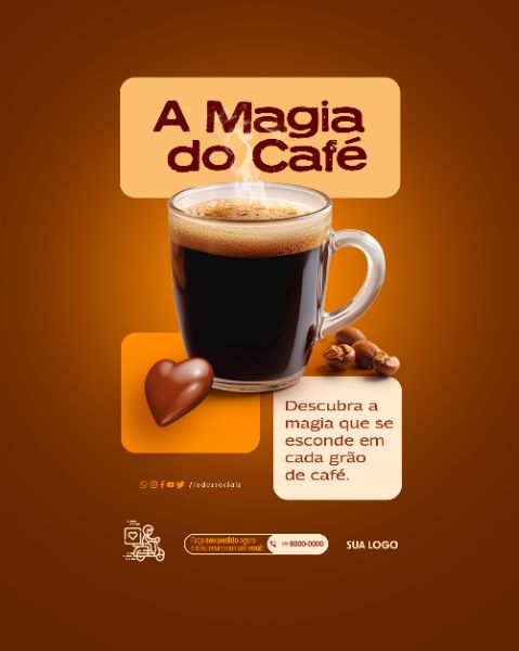 SOCIAL MEDIA - CAFETERIA - A MAGIA DO CAFÉ