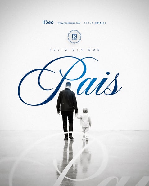 FELIZ DIA DOS PAIS AGOSTO SOCIAL MEDIA PSD EDITÁVEL 3