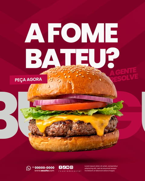 HAMBURGUERIA SOCIAL MEDIA PSD EDITÁVEL 3