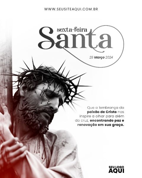 FEED - SEXTA FEIRA-SANTA | SEMANA SANTA | PSD EDITÁVEL