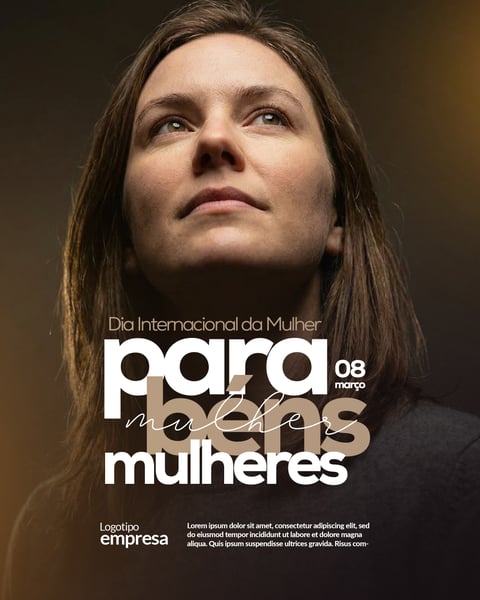Dia Internacional da Mulher 08 de Março Social Media PSD Editável