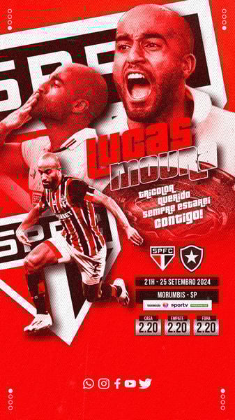 FLYER ESPORTIVO  CAMPEONATO BRASILEIRO SÃO PAULO LUCAS MOURA
