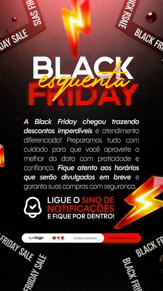 BLACK FRIDAY AVISO COMUNICADO ANÚNCIO STORY SOCIAL MEDIA PSD EDITÁVEL 1