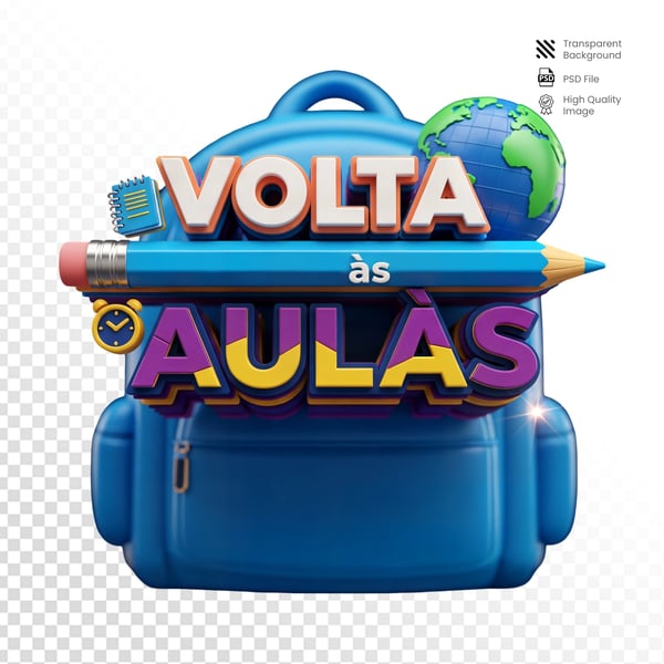 SELO 3D CAMPANHA PUBLICITARIA ESCOLAS VOLTA AULAS13