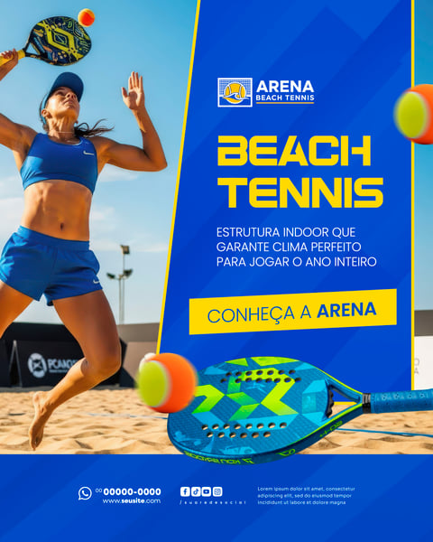 BEACH TENNIS SOCIAL MEDIA PSD EDITÁVEL 6