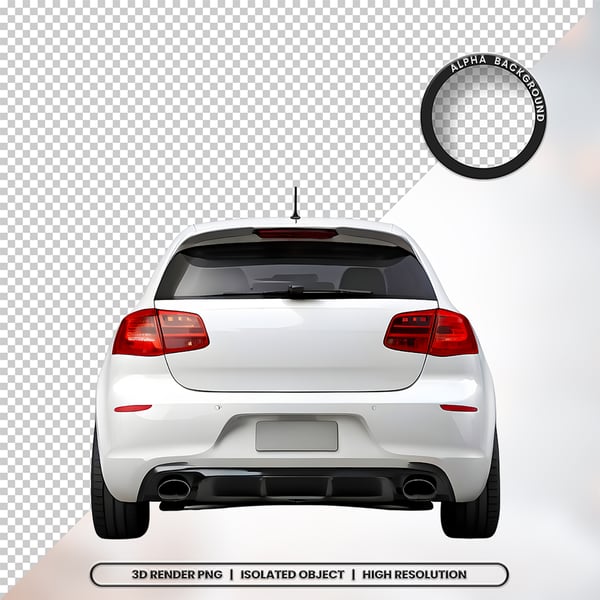 3D RENDER FUNDO DE UM CARRO ELEMENTO ÍCONE PSD PNG