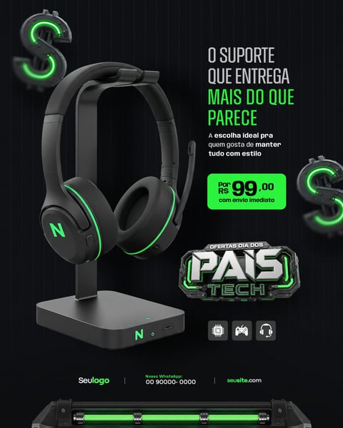 DIA DOS PAIS TECH  . SOCIAL MEDIA