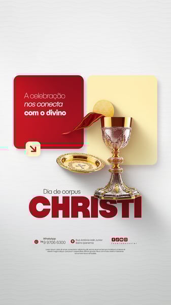 DIA DE CORPUS CHRISTI SOCIAL MEDIA PSD EDITÁVEL