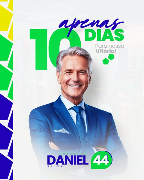 CAMPANHA ELEITORAL POLÍTICA ELEIÇÃO PREFEITO VEREADOR FEED 10 SOCIAL MEDIA PSD EDITÁVEL