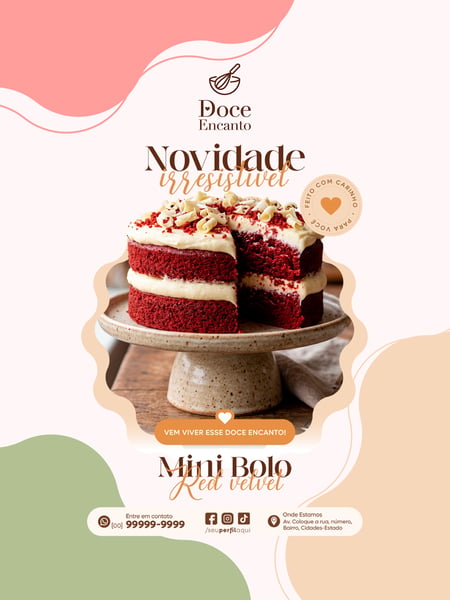 POST FEED DOCERIA CONFEITARIA SOCIAL MEDIA TEMPLATE PSD EDITÁVEL 10