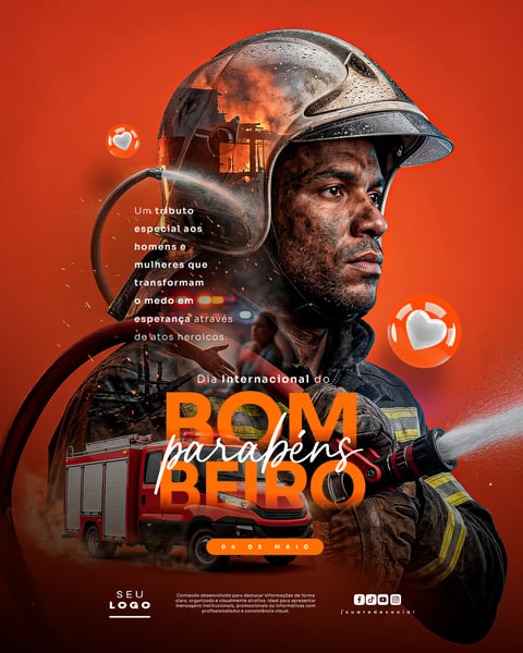 DIA INTERNACIONAL DO BOMBEIRO 04 DE MAIO SOCIAL MEDIA PSD EDITÁVEL 7