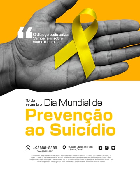 10 DE SETEMBRO DIA DE P´REVENÇÃO AO SUICIDIO