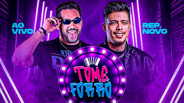FLYER THUMB CAPA CD BANNER YOUTUBE FELIPE AMORIM E HENRY FREITAS REPERTÓRIO NOVO PSD EDITÁVEL