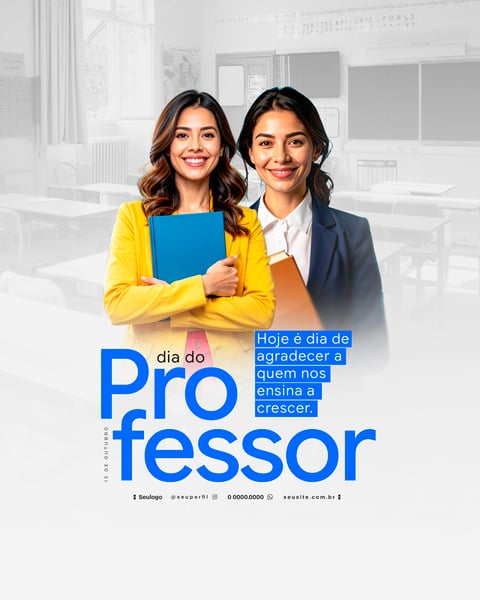 DIA DO PROFESSOR SOCIAL MEDIA PSD FLYER 2