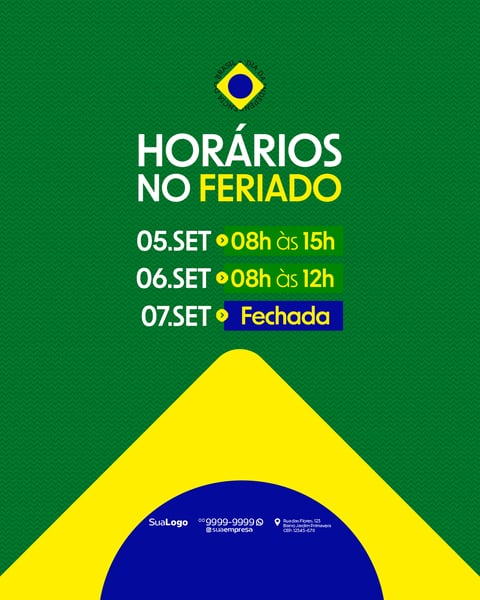 HORÁRIO DE FUNCIONAMENTO