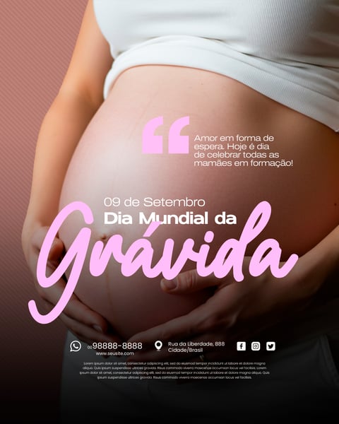 9 DE SETEMBRO DIA MUNDIAL DA GRAVIDA