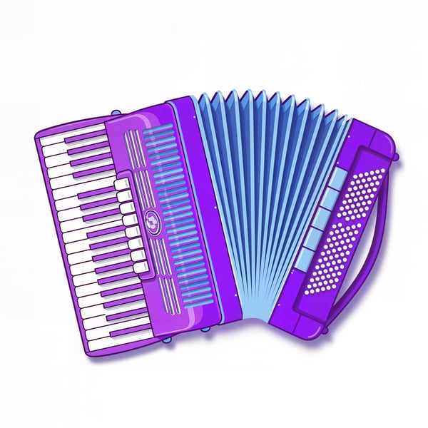 SANFONA ILUSTRATIVA AZUL E ROXO 01