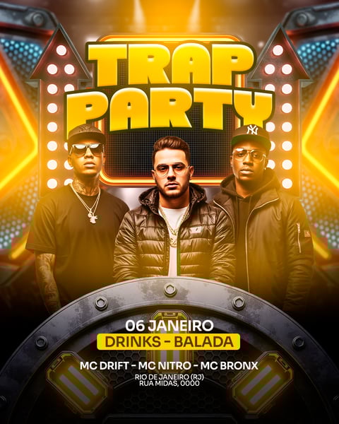 FLYER EVENTO SHOW TRAP PARTY PSD FEED 41