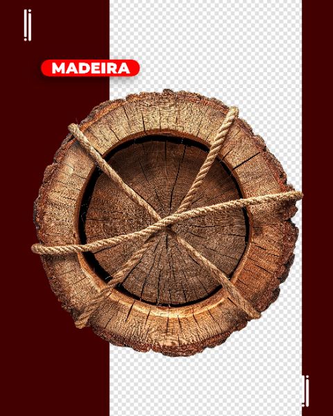 MADEIRA COM CORDA | PARA COMPOSIÇÃO | IMAGEM SEM FUNDO | PSD EDITÁVEL