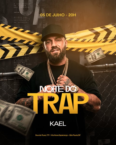 FLYER EVENTO DE SHOWS NOITE DO TRAP FEED 241