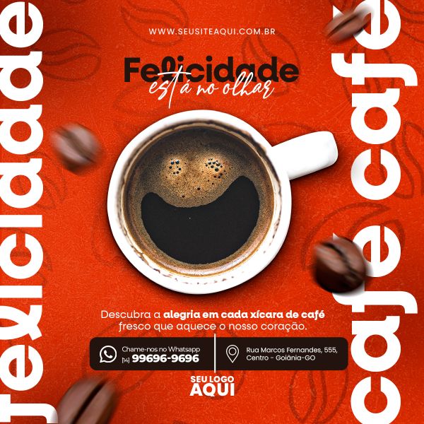 POST FEED | CAFETERIA | CAFÉ | SOCIAL MEDIA | PSD EDITÁVEL