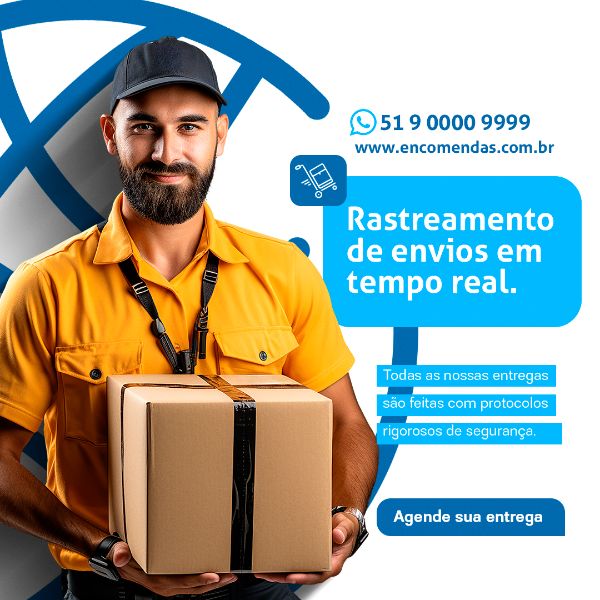 RASTREAMENTO DE ENCOMENDAS SOCIAL MEDIA TRANSPORTADORA PSD EDITÁVEL