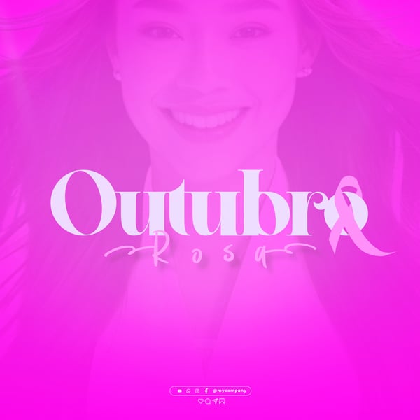 OUTUBRO ROSA MÊS DE CONSCIENTIZAÇÃO SOBRE O CÂNCER DE MAMA SOCIAL MEDIA FLYER PSD EDITÁVEL D5