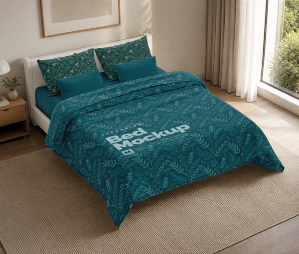 CAMA PSD EDITÁVEL MOCKUP
