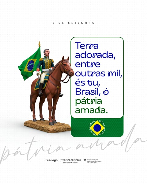 INDEPENDÊNCIA DO BRASIL 07 DE SETEMBRO SOCIAL MEDIA PSD EDITÁVEL 4