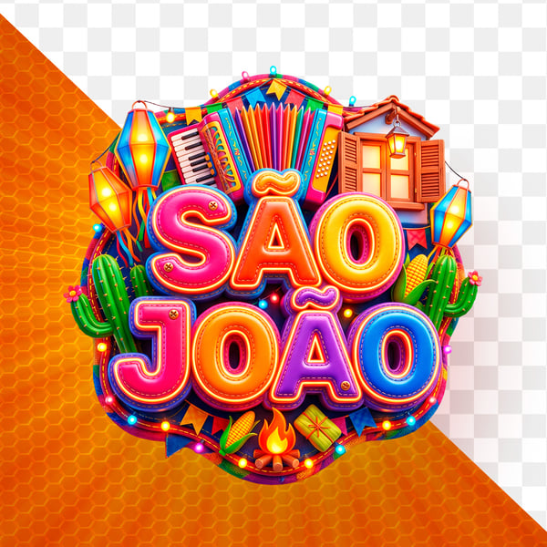 SELO 3D PARA FLYERS DE SÃO JOÃO MODELO 41