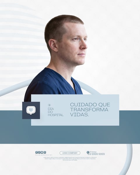 DIA DO HOSPITAL 2 DE JULHO CAMPANHA DE SAÚDE SOCIAL MEDIA PSD EDITÁVEL 3