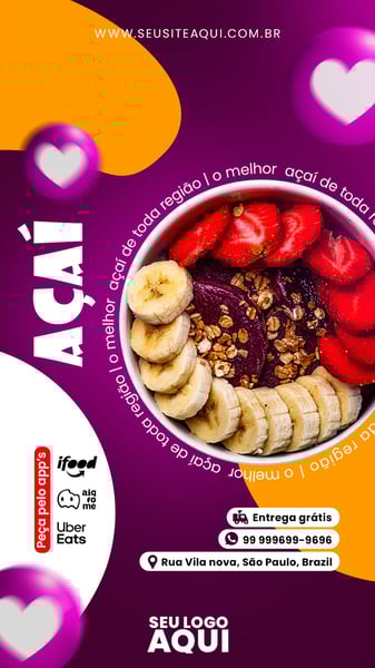 POST STORY - AÇAÍTERIA - O MELHOR AÇAÍ DE TODA REGIÃO