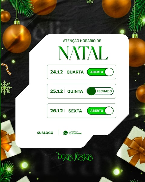 feliz natal horario