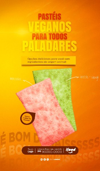 PASTÉIS VEGANOS & VEGETARIANOS PASTELARIA PASTEL SOCIAL MEDIA POST STORY