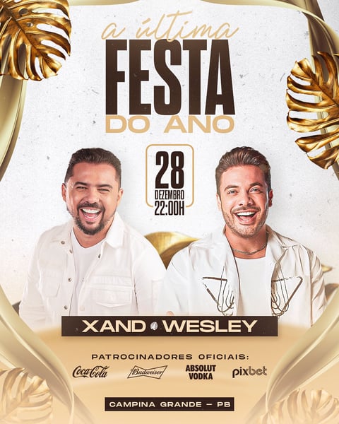 FLYER PARA EVENTO PSD EDITÁVEL FEED A ULTIMA FESTA DO ANO