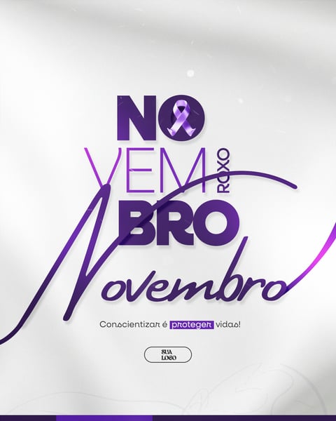 NOVEMBRO ROXO MÊS DA CONSCIENTIZAÇÃO DA PREMATURIDADE SOCIAL MEDIA PSD EDITÁVEL