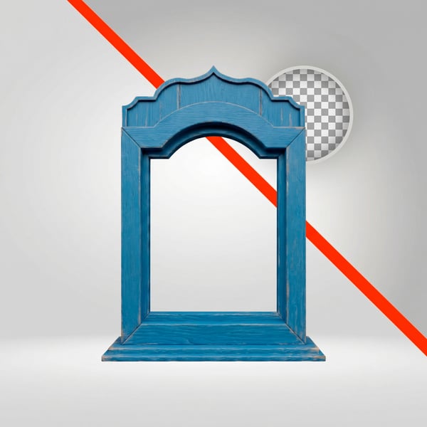 JANELA DE MADEIRA AZUL 3D DECORAÇÃO SÃO JOÃO 05