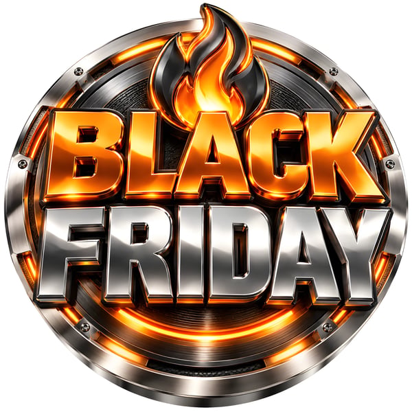 EMBLEMA 3D BLACK FRIDAY METÁLICO