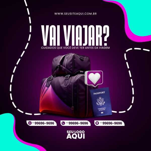 AGÊNCIA DE VIAGENS, TURISMO, VIAJAR | SOCIAL MEDIA | PSD EDITÁVEL