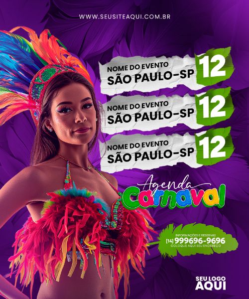 FEED - CARNAVAL | CARNIVAL | FESTA | PSD EDITÁVEL