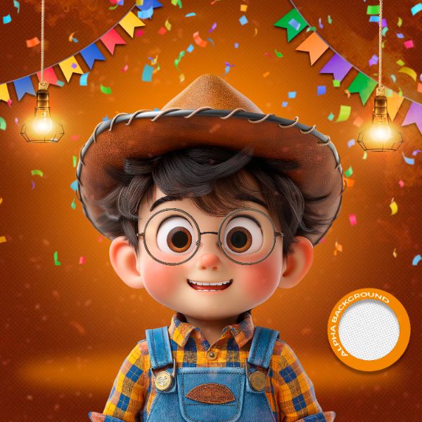 MASCOTES DE FESTA JUNINA MODELO 132