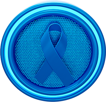 SELO 3D COMBATE AO CÂNCER DE PRÓSTATA NOVEMBRO AZUL VISTA DE CIMA