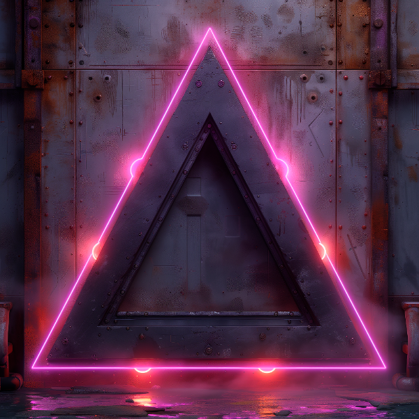 ELEMENTO 3D FUTURISTA | COM LUZES NEON | IMAGEM