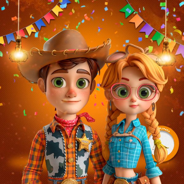 MASCOTES DE FESTA JUNINA MODELO 149