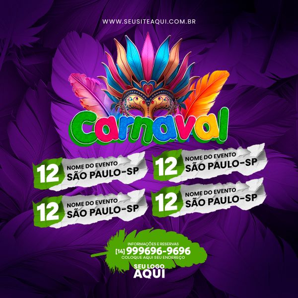 CARNAVAL | CARNIVAL | FESTA | PSD EDITÁVEL