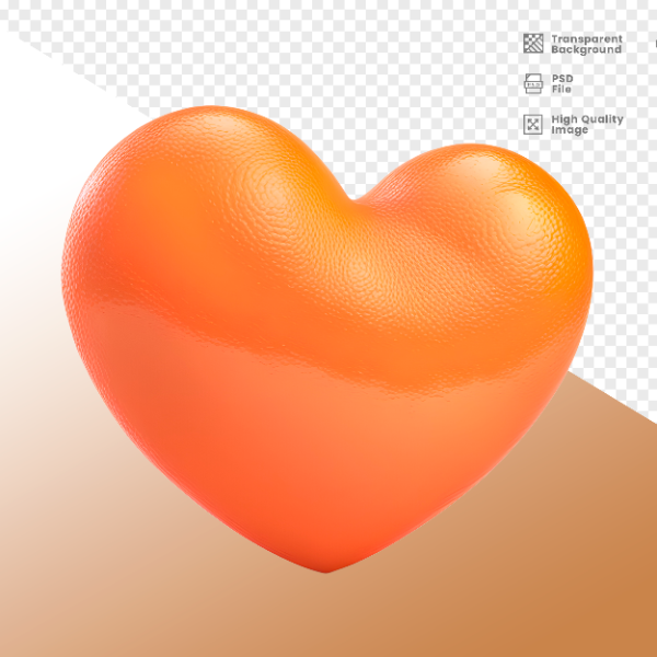 CORAÇÃO -  ELEMENTO 3D CORAÇÃO  PARA COMPOSIÇÃO